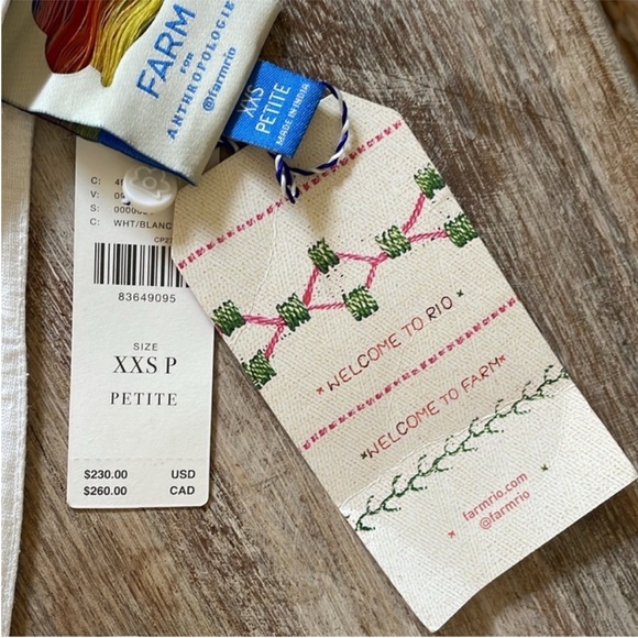 Farm Rio One shoulder linen dress - Picture 8 of 10